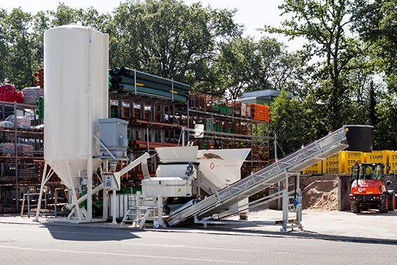 Betontankstelle in Ratingen: Fertigbeton für Selbstabholer